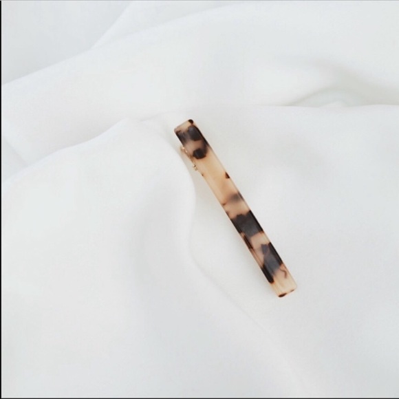 Tortoise Shell Barrette Hair Clip - Picture 3 of 6